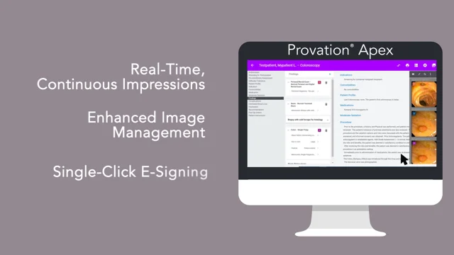 screenshot of Provation Apex